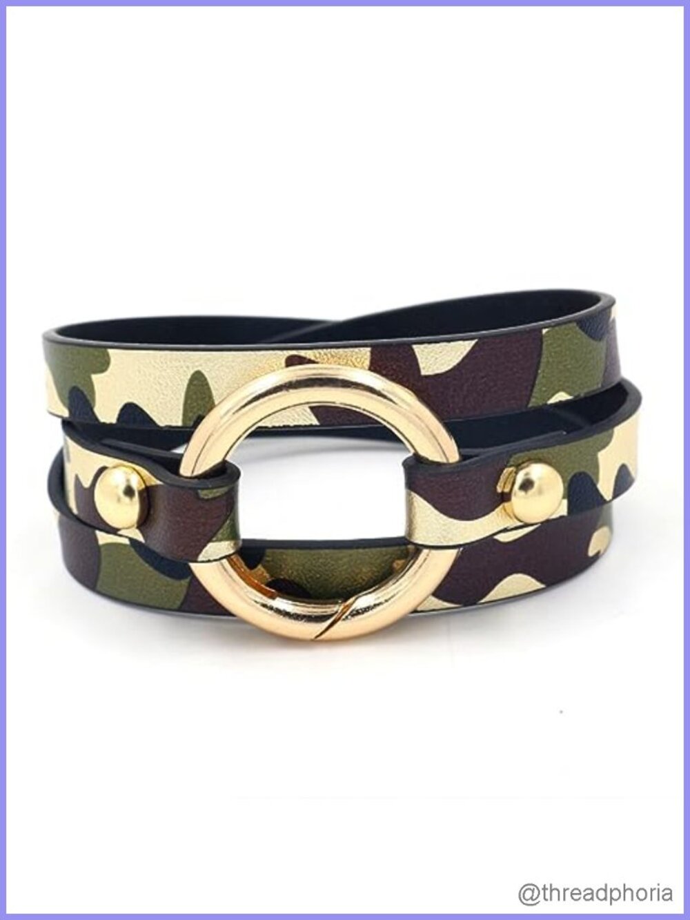 Leather Wrap Bracelet Boho Circle Charm Multilayer Stackable Cuff